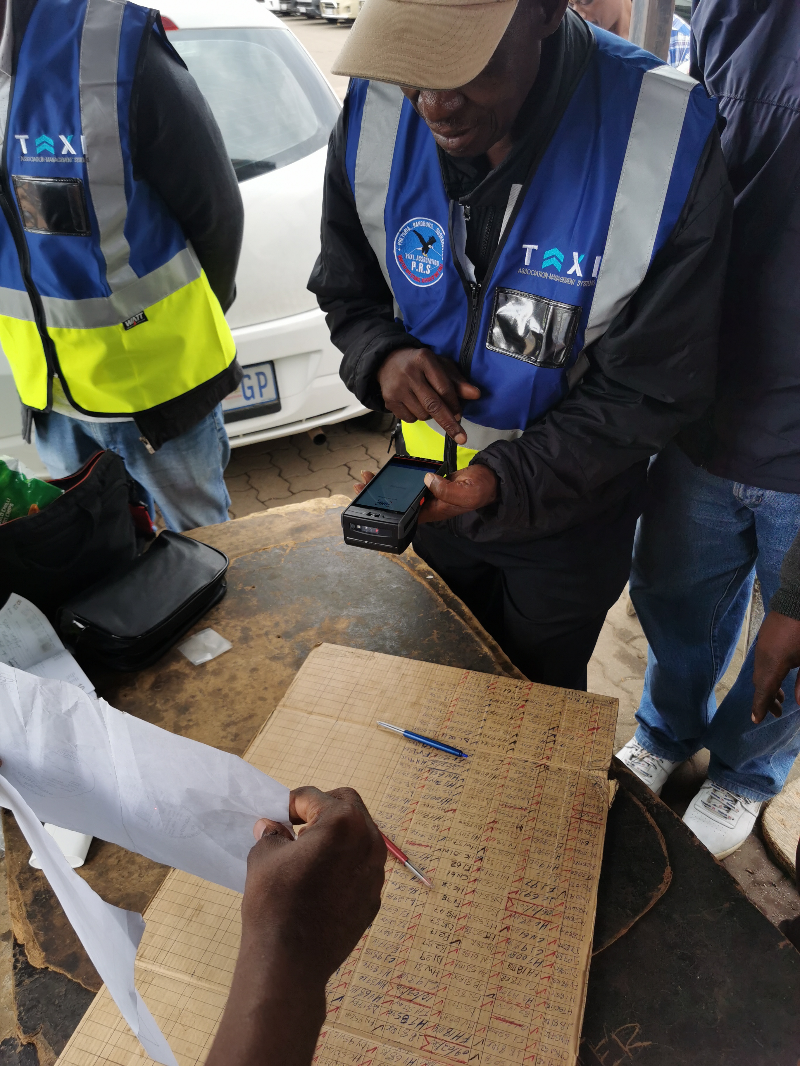 Member capturing data at TAMS booth