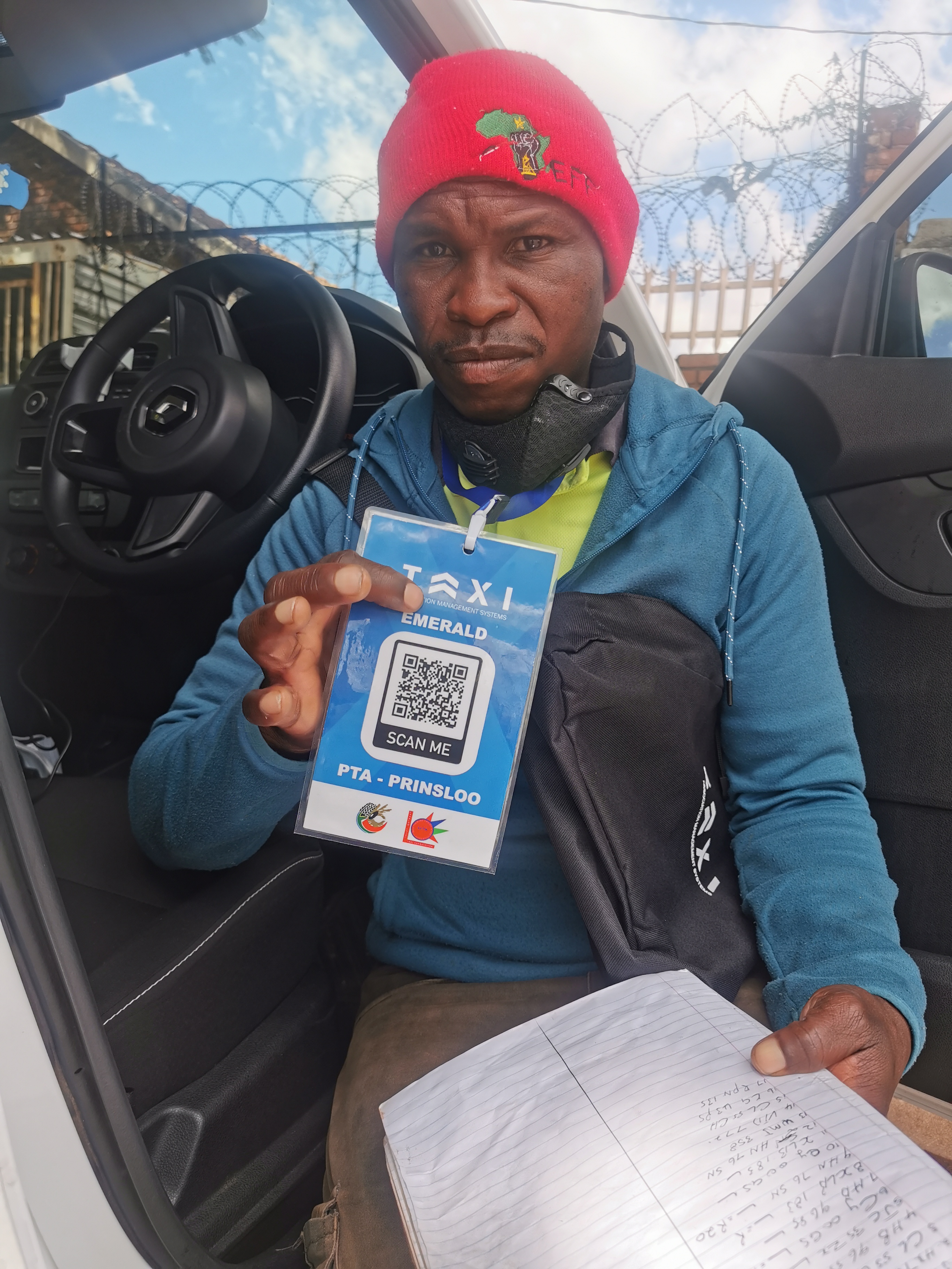 TAMS VIP card distribution at taxi rank